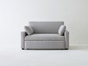 Ready Made Eco Sofa Bed - Upholstered Natural Fiber Couch