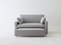 Ready Made Eco Sofa Bed - Upholstered Natural Fiber Couch