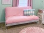 Eureka Wood Futon Frame in White Finish 