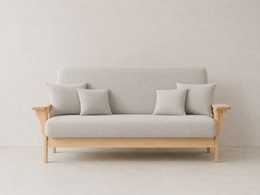 Morning Dove - Solid 10 oz Organic Cotton Twill Futon