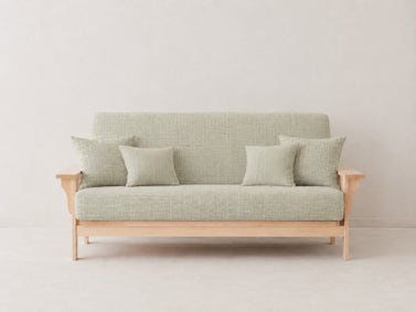 Flint Cream Organic Cotton Futon Cover
