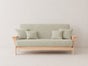 Flint Cream Organic Cotton Futon Cover