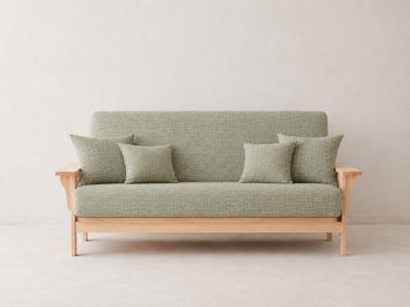 Flint Khaki Organic Cotton Futon Cover