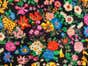 Flowers Print Silk With Organic Cotton Face Mask For Children & Adults