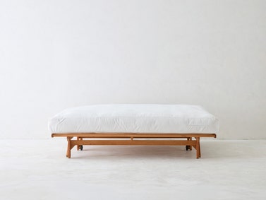 Freedom Outdoor Futon Frame Cherry With Natural Teak Oil