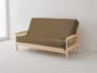 Wool Moquette Futon Cover - Tan