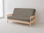 Wool Moquette Futon Cover - Grey