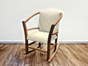 Amish Rocking Chair With Fabric Cushion 