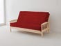 Cinnabar Red Micro Fiber Futon Cover 
