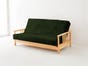Olive- Solid Organic Cotton Twill Futon Cover - Choose Size