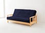 Navy - Solid Organic Cotton Twill Futon Cover - Choose Size
