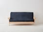 Navy Velvet Microfiber Futon Cover