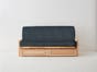 Leslie Textured Futon Cover - Navy