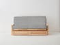 Wool - Light Grey Futon Cover