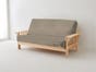 BRUSHED BULL DENIM TWILL KHAKI FUTON COVER FA1002