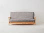 Stone - Solid Organic Cotton Twill Futon Cover 