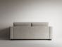Gloria Loveseat Vegan Leather Pull Out Sofa Bed in Cork Fabric