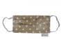 Cooling Silk Face Mask And Organic Cotton Gold Dots Print For Children & Adults