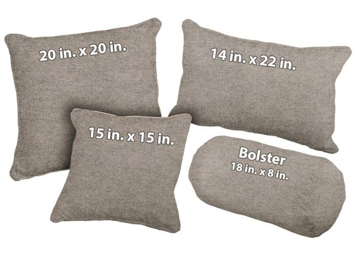 Grey Wool Moquette Throw Pillow