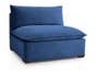 Organic Sofa Modular Chair - Ready Made - Blue Hemp