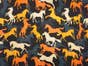 Silk Face Mask With Filter Pocket & Organic Cotton Horse Print For Children & Adults