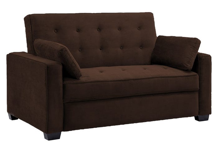 Jacksonville 2 Upholstered Modern Space Saving Futon Sofa Bed - Queen
