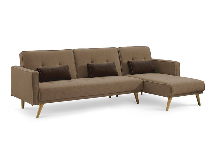 JENNA SECTIONAL SOFA CONVERTIBLE KHAKI