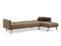JENNA SECTIONAL SOFA CONVERTIBLE KHAKI