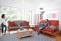 Jetson Wood Futon Frame in Java Finish 