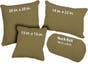 Khaki - Organic Cotton Duck Throw Pillows