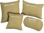 Khaki Linen & Cotton Throw Pillow