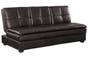 Brown Leather Convertible Sofa Bed