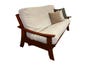 Kyoto Wood Futon Frame in Dark Cherry Finish 