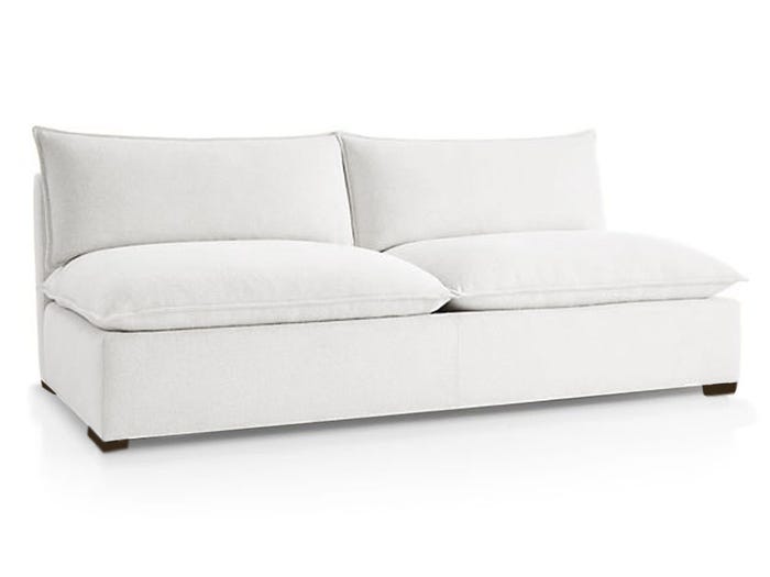 Organic Armless Loveseat Modular