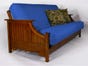 Marine Blue - Solid Organic Cotton Twill Futon Cover - Choose Size