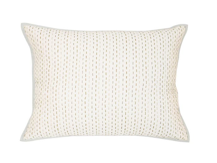 Maya Quilt Sham Shade of Cream Standard Size