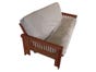 Medan Wood Futon Frame in Honey Oak finish