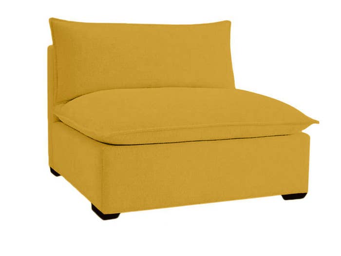 Organic Sofa Modular Chair - Ready Made - Mustard Wool