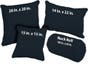 Navy - Organic Cotton Duck Throw Pillows