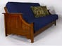 Navy - Solid Organic Cotton Twill Futon Cover - Choose Size