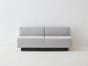 Quick Ship NBJ No Arm Modular Loveseat