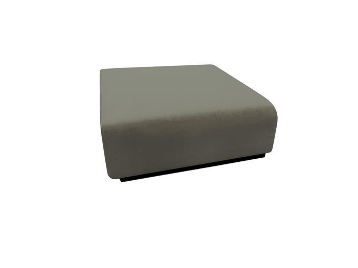 NBJ Modular Ottoman - Ready Made - Charcoal Wool