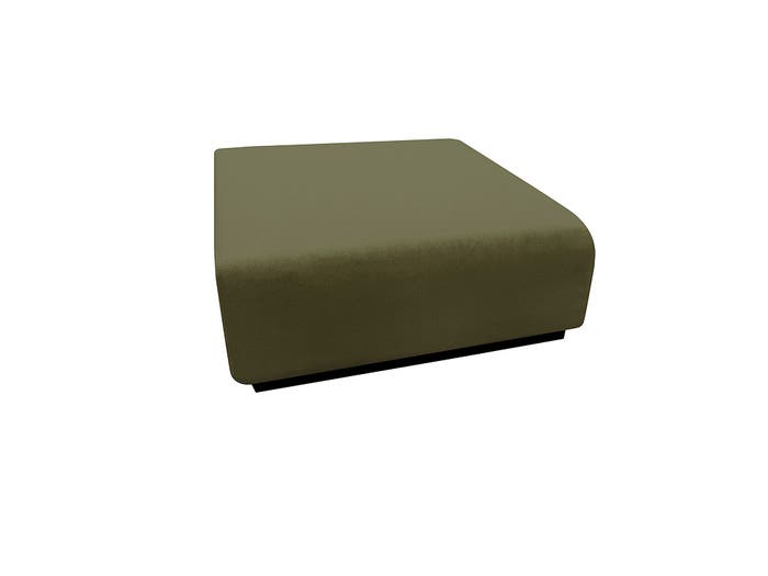 NBJ Modular Ottoman - Ready Made - Olive Wool