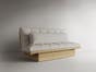 New Okinawa Bi-Fold Japanese Wood Futon Frame With Drawers