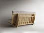 New Okinawa Bi-Fold Japanese Wood Futon Frame With Drawers
