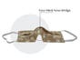 Cooling Silk Face Mask And Organic Cotton Gold Dots Print For Children & Adults