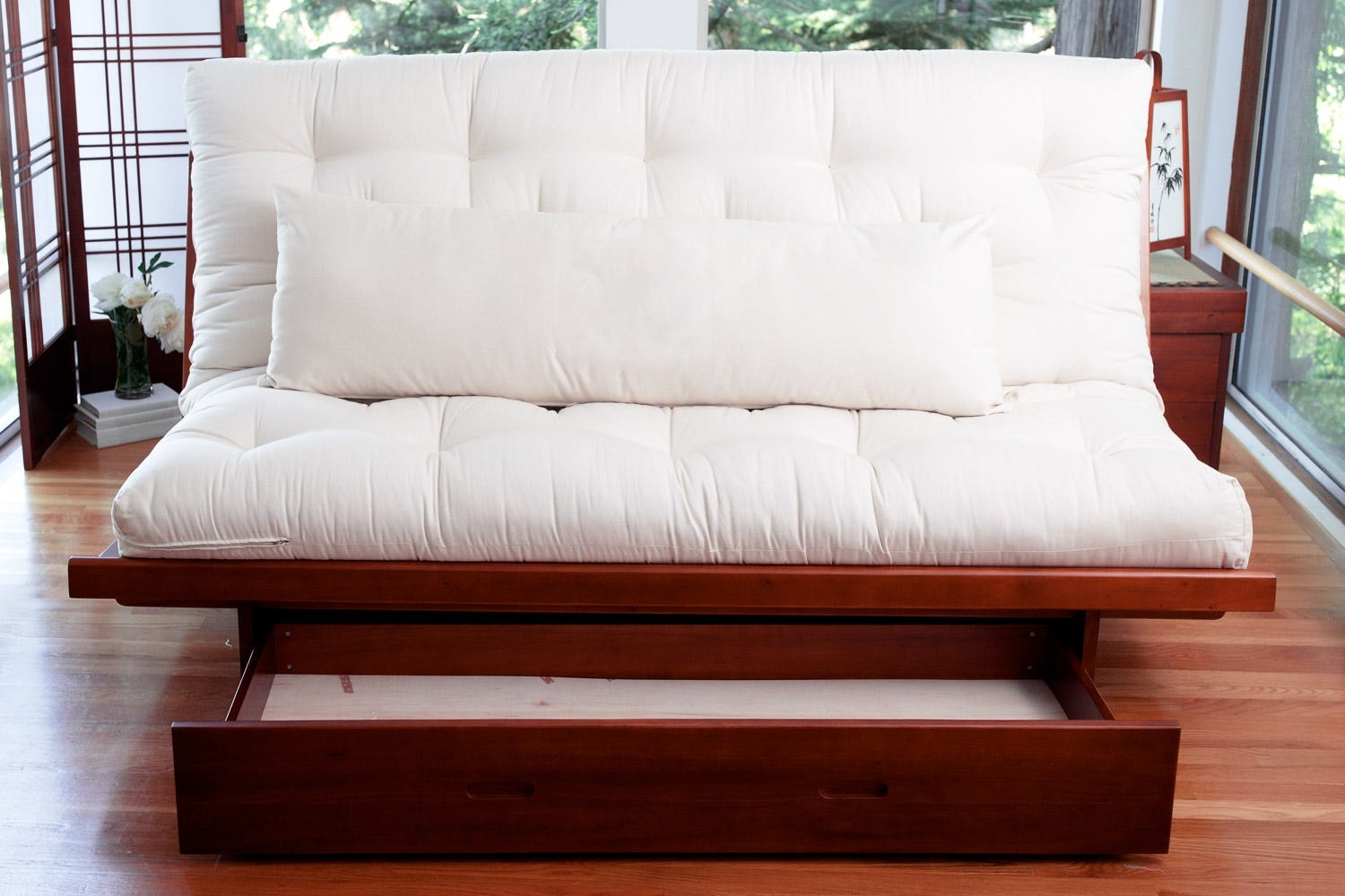 Okinawa Bi-Fold Wood Futon Frame