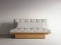 Okinawa Bi-Fold Wood Futon Frame with Drawers