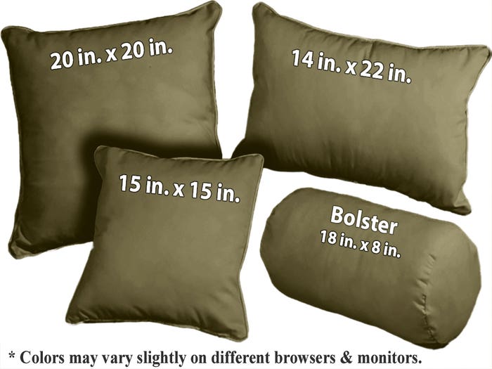Olive Wool Throw Pillow
