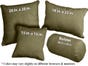 Olive Wool Throw Pillow